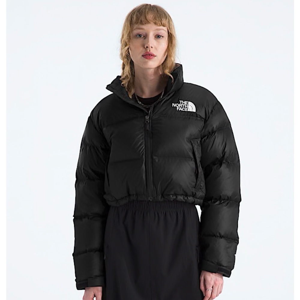 The North Face Women's Black Cropped Puffer Jacket